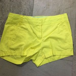 Neon Yellow Chino Shorts